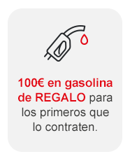 100€ en gasolina de REGALO para los primeros que lo contraten.