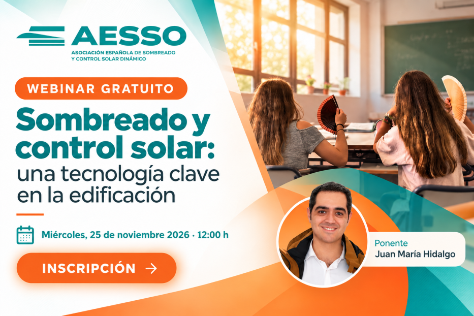 WEBINAR GRATUITO: Sombreado y control solar: Una tecnología clave en la edificación