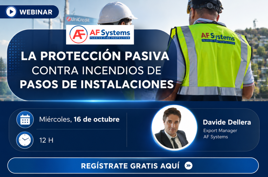WEBINAR GRATUITO: La protección pasiva contra incendios de pasos de instalaciones 
