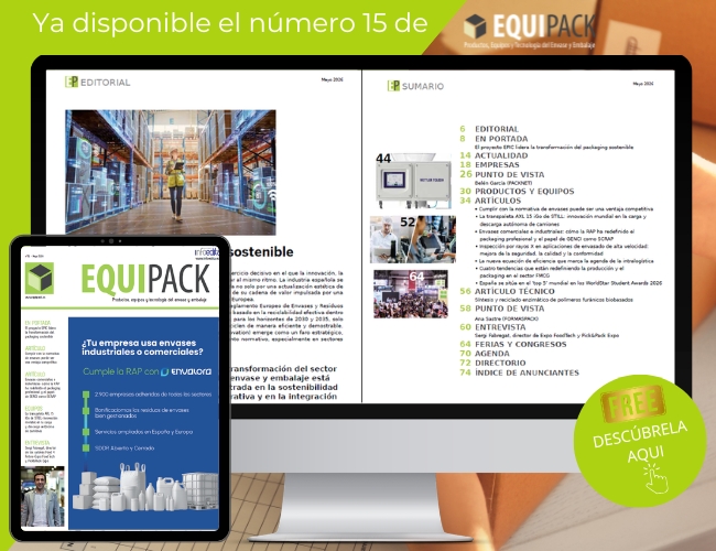  Disfruta del nuevo número de Equipack, cuyo editorial se titula &acute;Hacia una industria más sostenible&acute;