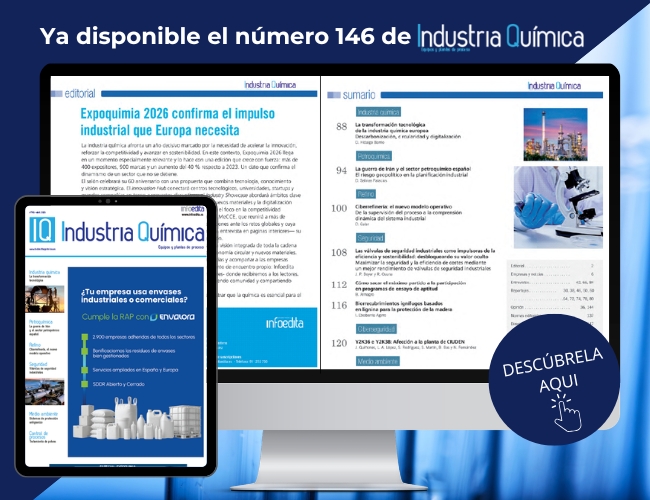 Ya disponible la nueva edición de la revista Industria Química, cuyo editorial se titula &acute;Expoquimia 2026 confirma el impulso industrial que Europa necesita&acute;