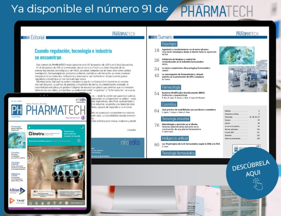 a puedes disfrutar del nuevo número de Pharmatech