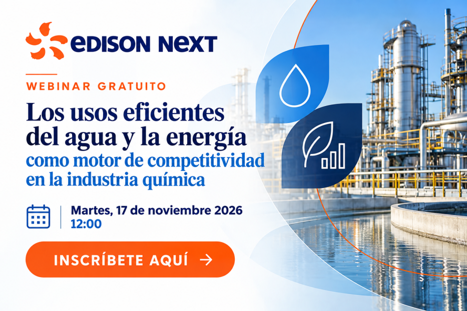 WEBINAR GRATUITO: Los usos eficientes del agua y la energía como motor de competitividad en la industria química