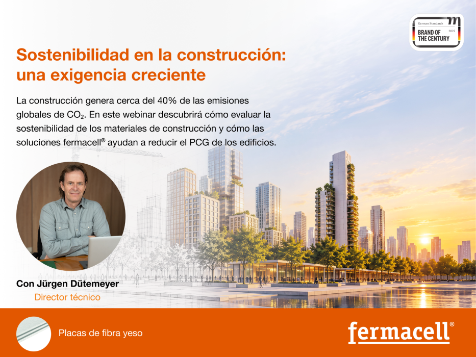 WEBINAR GRATUITO: Sostenibilidad en la construcción: una exigencia creciente