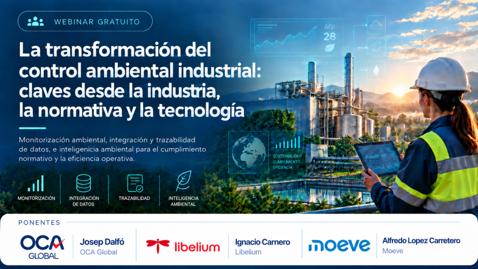 WEBINAR ONLINE: La transformación del control ambiental industrial: claves desde la industria, la normativa y la tecnología 