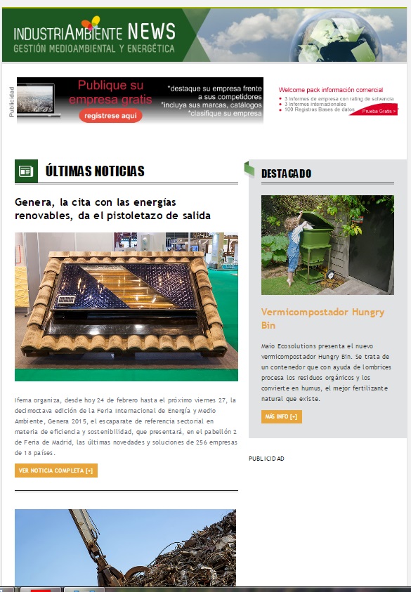 Newsletter Industriambiente