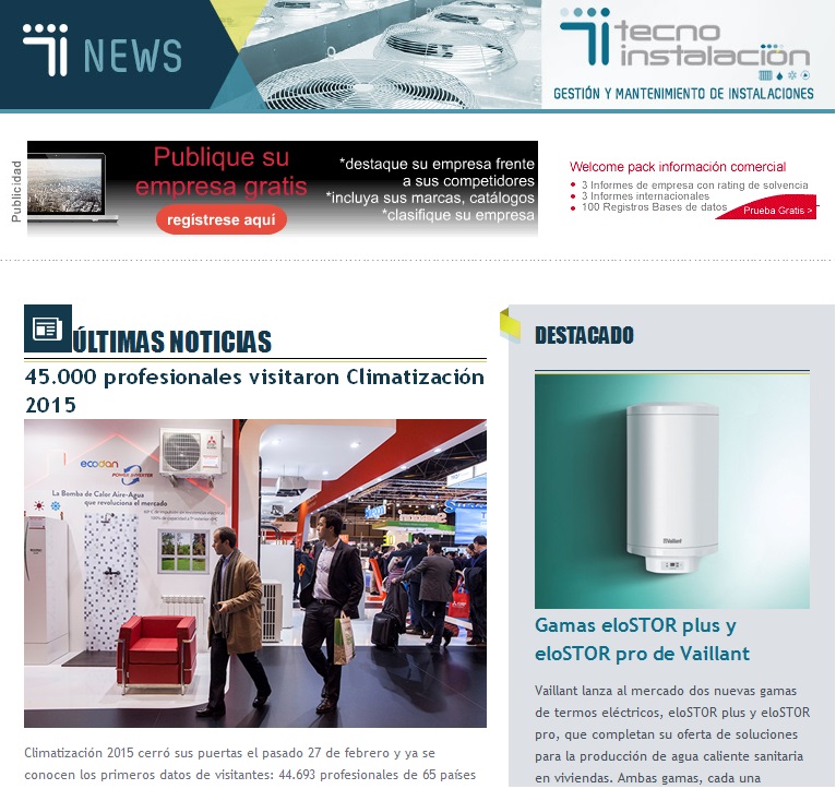 Newsletter TecnoInstalacion